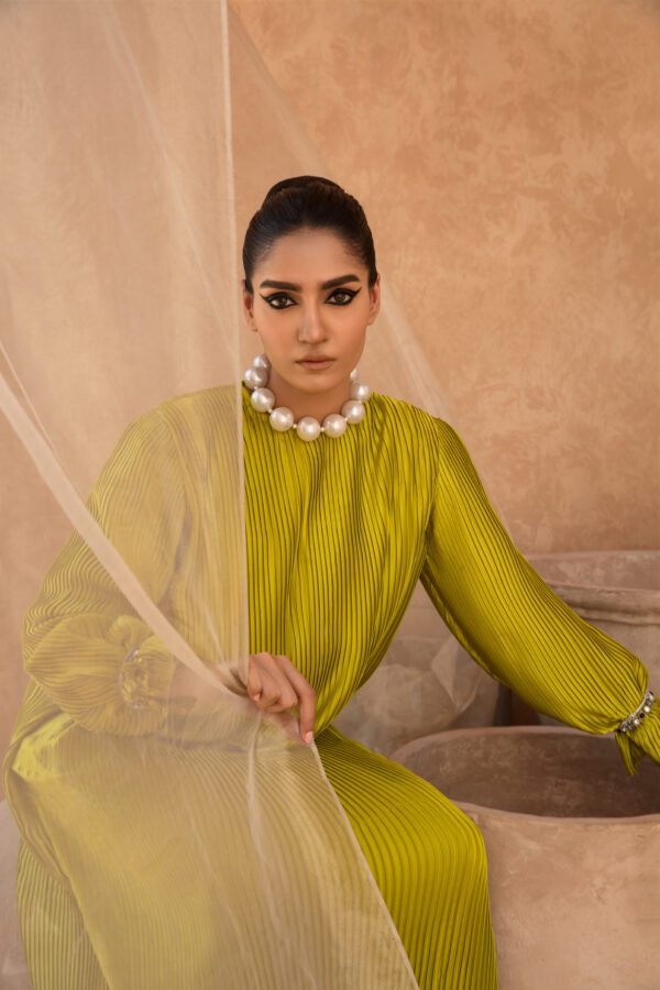 Lime Abaya Dress