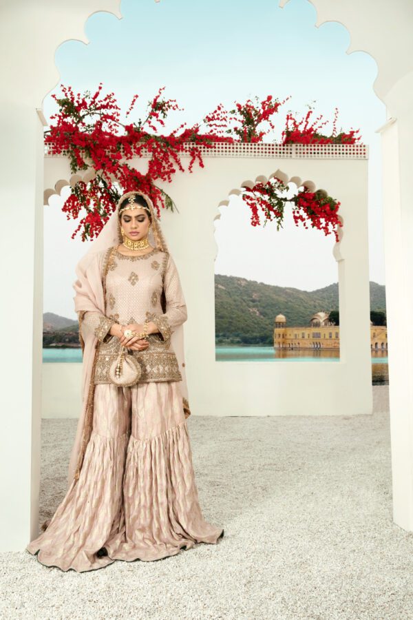 Pink Royal Gharara Dress