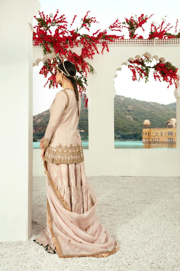 Pink Royal Gharara Dress - Image 3