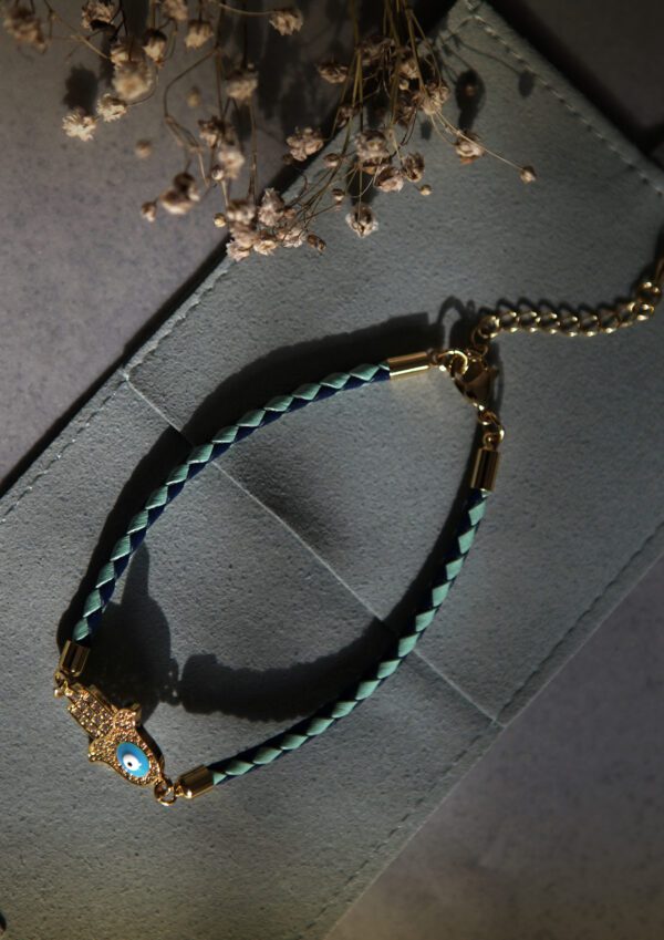 Leather Adjustable Bracelet - Image 2