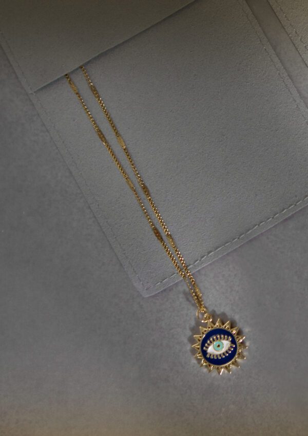 Blue Eyes Sun Necklace
