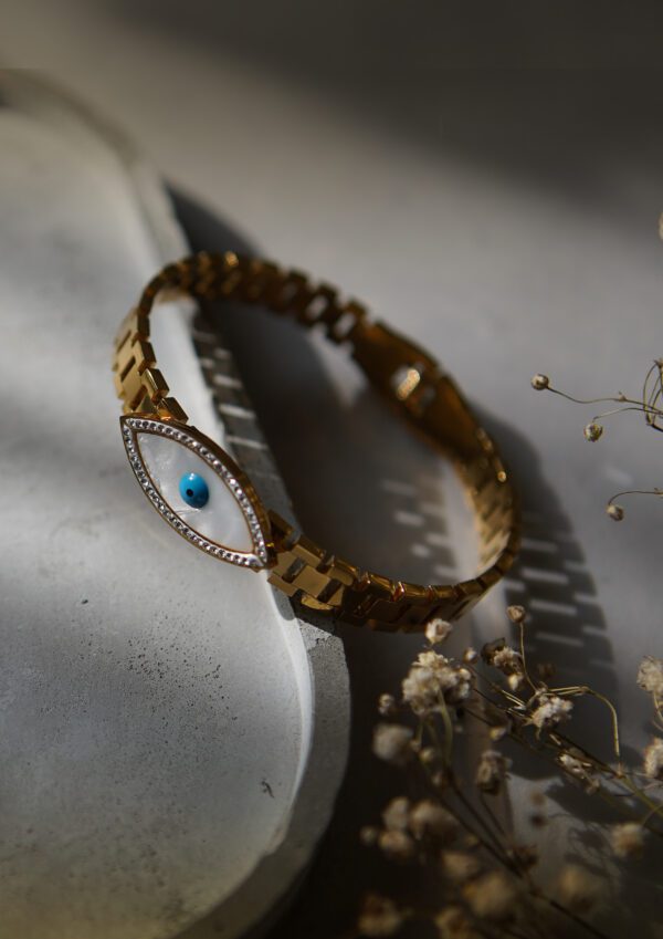Turkish Eyes Cuff Bracelet - Image 3